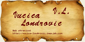 Vučica Londrović vizit kartica